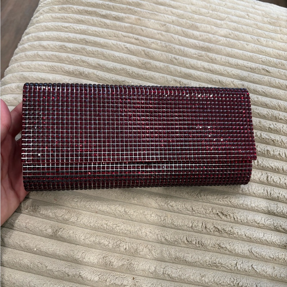 Elegant Burgundy Clutch